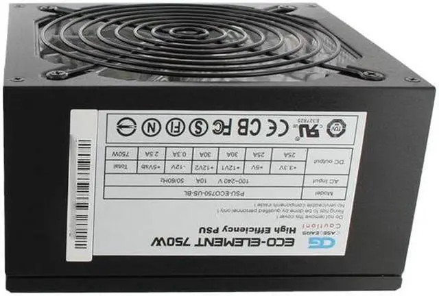 Alt view image 7 of 13 - Sunbeam PSU-ECO750-US-BL 750 W ATX12V 2.3 80 PLUS Certified Active PFC Power Supply - OEM