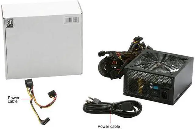 Alt view image 13 of 13 - Sunbeam PSU-ECO750-US-BL 750 W ATX12V 2.3 80 PLUS Certified Active PFC Power Supply - OEM
