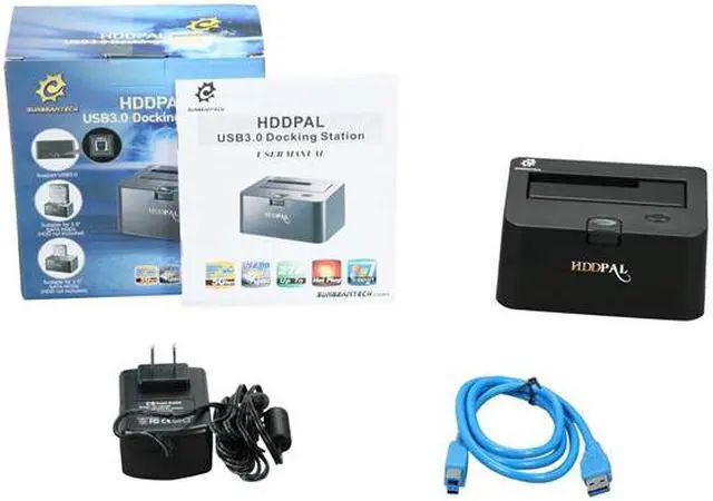 Alt view image 5 of 5 - SunbeamTech HDDPAL Aluminum 2.5" & 3.5" Black SATA I/II USB 3.0 Docking Station