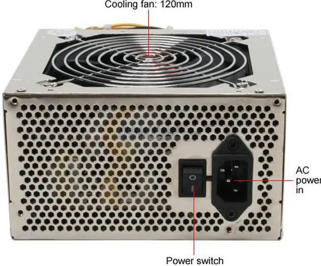 Alt view image 2 of 7 - Spire SP-ATX-420WB&P4 420 W ATX12V ErP Lot 6 Power Supply