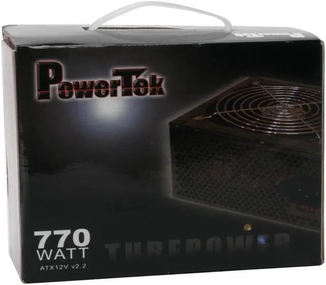 Alt view image 5 of 5 - Powertek PowerTek770W 770W ATX 12V 2.2 / EPS 12V SLI Ready Active PFC Power Supply