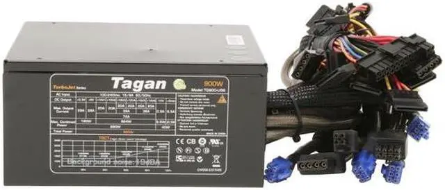 Alt view image 3 of 10 - Tagan TG900-U96 900 W ATX12V / EPS12V SLI Certified CrossFire Ready Active PFC Power Supply