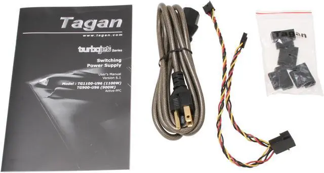 Alt view image 9 of 10 - Tagan TG900-U96 900 W ATX12V / EPS12V SLI Certified CrossFire Ready Active PFC Power Supply