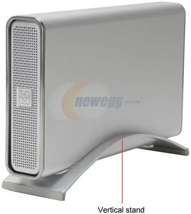 Alt view image 3 of 9 - ICY BOX IB-360U-BL Aluminum 3.5" Silver IDE USB 2.0 External Enclosure