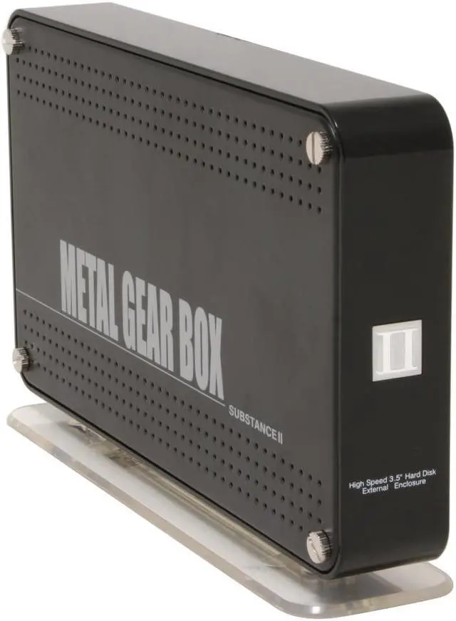Main image of Galaxy METAL GEAR Metal Gear Box II 3506SASP-Black Aluminum 3.5" SATA USB 2.0 & SATA External Enclosure
