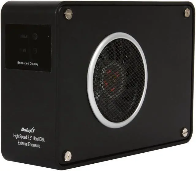 Alt view image 6 of 10 - Galaxy METAL GEAR 3507UEP-Black 3.5" Black IDE USB 2.0 & 1394a External Enclosure