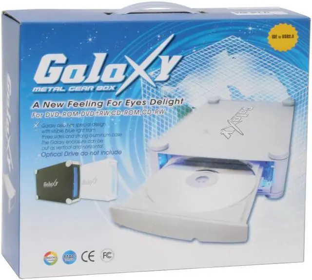 Alt view image 7 of 7 - Galaxy METAL GEAR 5202UC-Black 5.25" Black IDE USB 2.0 External Enclosure