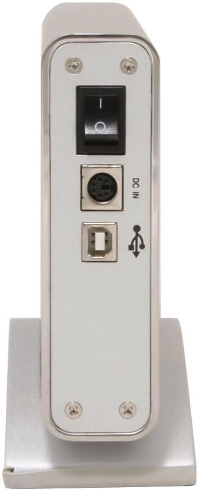 Alt view image 4 of 7 - Galaxy METAL GEAR 3500SGCB-Silver Aluminum 3.5" Silver IDE USB 2.0 External Enclosure w/One Touch Backup