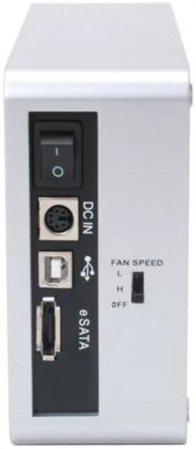 Alt view image 4 of 8 - Galaxy METAL GEAR 3507AUAS-Silver 3.5" Silver SATA USB 2.0 & eSATA External Enclosure