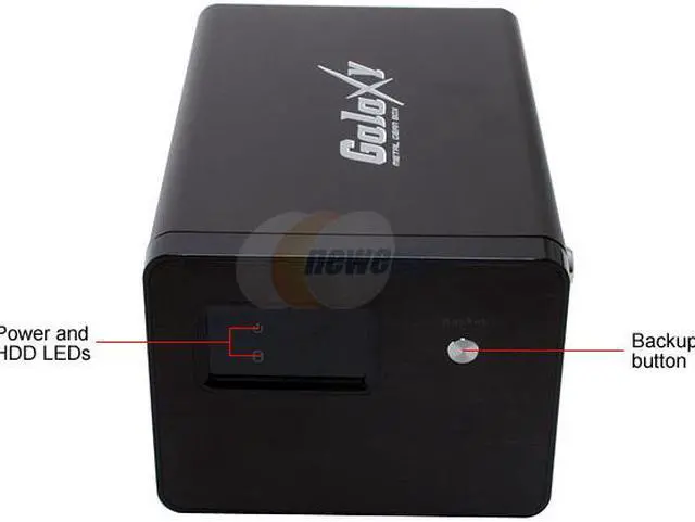 Alt view image 2 of 7 - Galaxy METAL GEAR 3538UC-Black Aluminum 3.5" x 2 Black SATA USB 2.0 Dual Bay External Enclosure