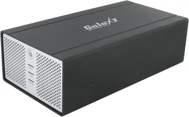 Main image of Galaxy METAL GEAR 3500MGB-RAID V2 Aluminum 2 x 3.5" One or two 3.5" SATA-I or SATA-II Hard Drives (1.5Gb/s) USB 2.0 & 1394 External Enclosure
