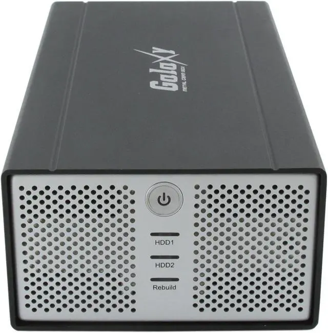Alt view image 8 of 9 - Galaxy METAL GEAR 3500MGB-RAID V2 Aluminum 2 x 3.5" One or two 3.5" SATA-I or SATA-II Hard Drives (1.5Gb/s) USB 2.0 & 1394 External Enclosure