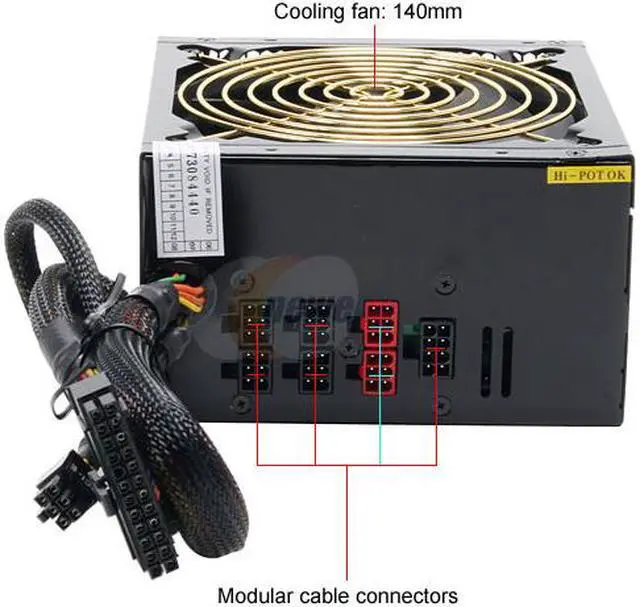 Alt view image 4 of 7 - NspireGear NSP-750V2.2BF14PFC 20+4Pin 750W Server Power Supply