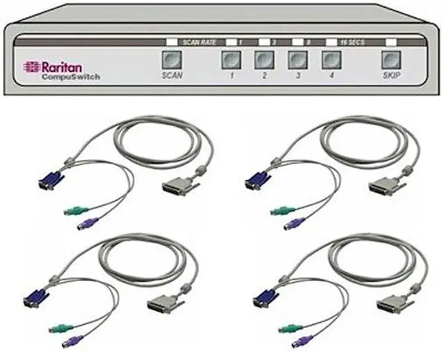 Alt view image 2 of 2 - Raritan CS4-PENT-PAC CompuSwitch CS4-PENT KVM Switch