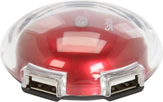 Alt view image 4 of 5 - Saitek PZ37Ar Metallic Red Mini UFO Hub