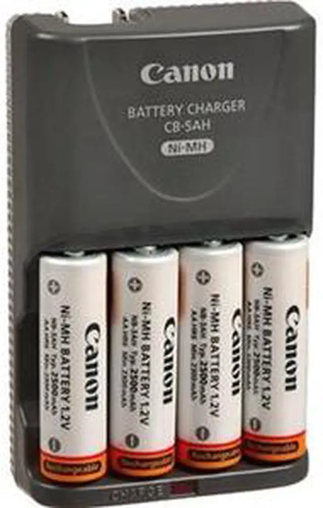Main image of Canon CBK4-300 4-pack AA Ni-MH 2500mAh Batteries and Charger Kit