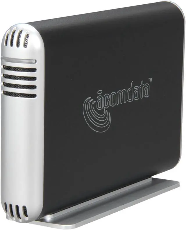 Main image of acomdata SMBXXXU2E-Blk Aluminum 3.5" Obsidian Black IDE / SATA USB 2.0 Samba Enclosure Kit