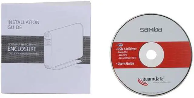 Alt view image 6 of 7 - acomdata SMBXXXU2E-Red Aluminum 3.5" Radiant Red IDE / SATA USB 2.0 Samba Enclosure Kit