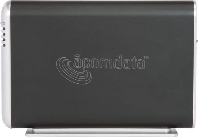 Alt view image 3 of 5 - acomdata SMBXXXU2FE-BLK 3.5" Obsidian Black USB & Firewire External Enclosure