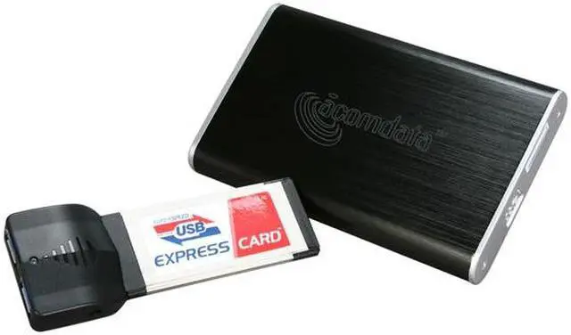 Main image of acomdata Tango TNGPXXXU3E-EXC Aluminum 2.5" Black SATA USB 3.0 External Enclosure with Express Card