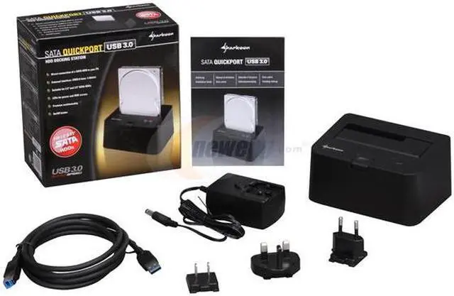 Alt view image 4 of 4 - Sharkoon SATA QuickPort USB3.0 2.5" & 3.5" Black SATA USB 3.0 Docking Stations