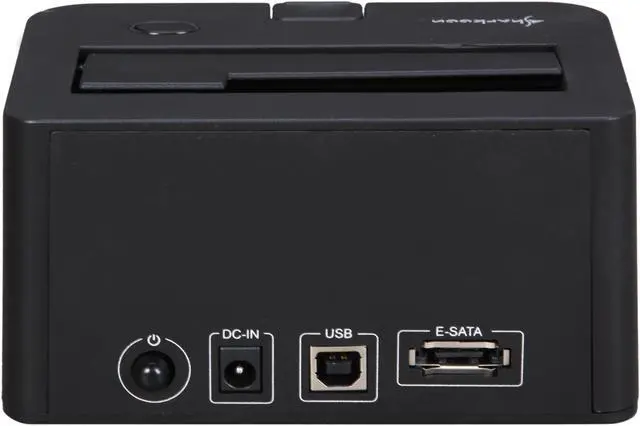 Alt view image 3 of 4 - Sharkoon QuickPort Combo eSATA 2.5" & 3.5" Black SATA USB 2.0 & eSATA Hard Drive Docking