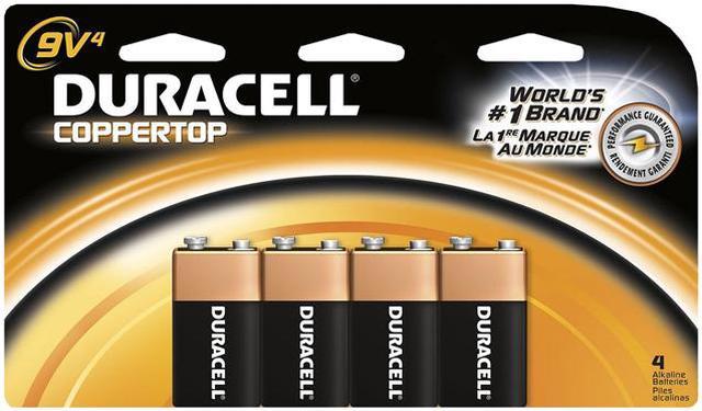  Duracell - CopperTop 9V Alkaline Batteries - long