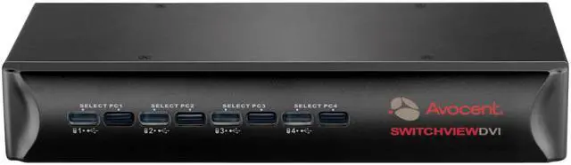 Alt view image 2 of 3 - Avocent 4SVDVI10-001 SwitchView DVI 4-port KVM Switch