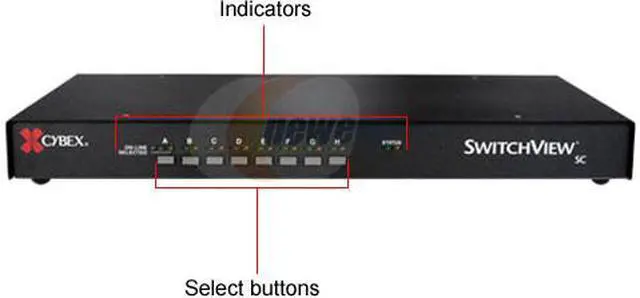 Alt view image 2 of 2 - Avocent 10080SC-AM SwitchView SC 1x8 KVM Switch
