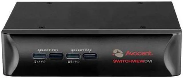 Alt view image 2 of 2 - Avocent 2SVDVI15BND1-001 SwitchView 2SVDVI15 KVM Switch