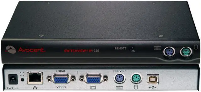 Main image of Avocent SwitchView IP 1020 SVIP1020-001 KVM Switch with USB Support