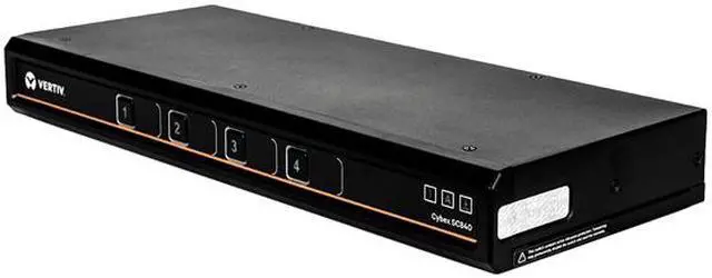 Alt view image 2 of 6 - Vertiv Cybex SC800 Secure KVM | 4 Port | Secure Desktop KVM Switch (SC840-001)