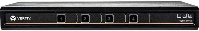 Main image of Vertiv Cybex SC800 Secure KVM | 4 Port | Secure Desktop KVM Switch (SC840-001)