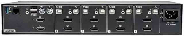 Alt view image 3 of 5 - Vertiv Cybex SC900 Secure Desktop KVM|4 Port Dual-Head|DisplayPort DPP| TAA
