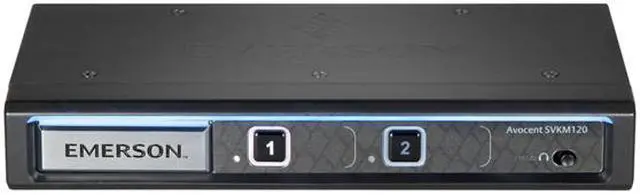 Alt view image 2 of 3 - Avocent SVKM120-001 2-port desktop KM, audio