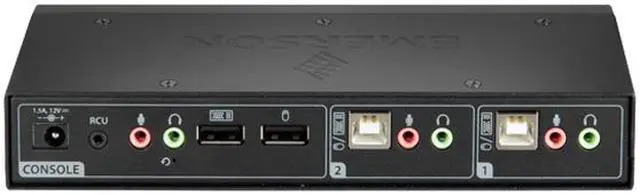 Alt view image 3 of 3 - Avocent SVKM120-001 2-port desktop KM, audio