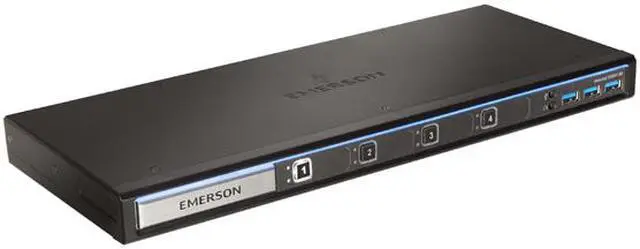 Alt view image 3 of 4 - Vertiv Avocent SwitchView 4 Port Desktop KM Switch