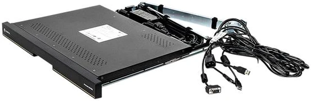 Alt view image 3 of 5 - Vertiv Avocent LRA185KMM-001 Local Rack Access | 1U | LCD | Rackmount Console