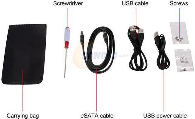 Alt view image 6 of 8 - iMicro IM25EST-SI Aluminum 2.5" Silver SATA USB 2.0 & eSATA External Enclosure