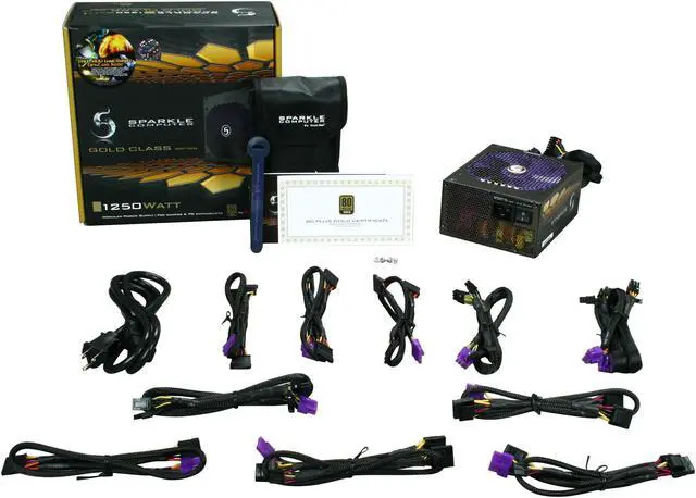 Alt view image 7 of 7 - SPARKLE COMPUTER CORP Gold Class GW-EPS1250DA 1250W ATX12V / EPS12V 80 PLUS GOLD Certified Modular Active PFC Power Supply