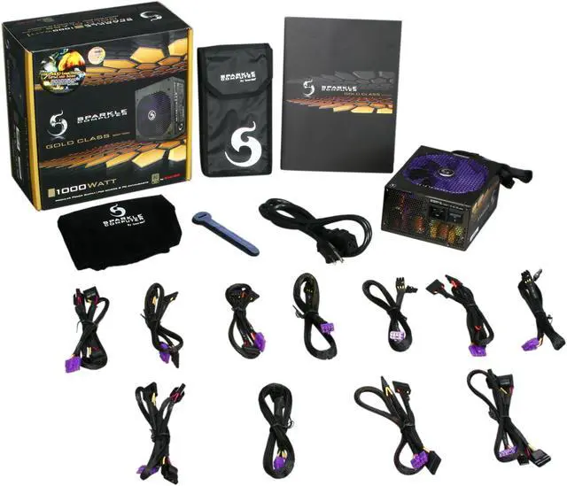 Alt view image 7 of 7 - SPARKLE COMPUTER CORP Gold Class GW-EPS1000DA 1000W ATX12V / EPS12V 80 PLUS GOLD Certified Modular Active PFC Power Supply