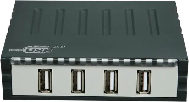 Alt view image 2 of 5 - SYBA SD-U2HUB-4 3.5" Front Panel USB2.0 4-port Hub