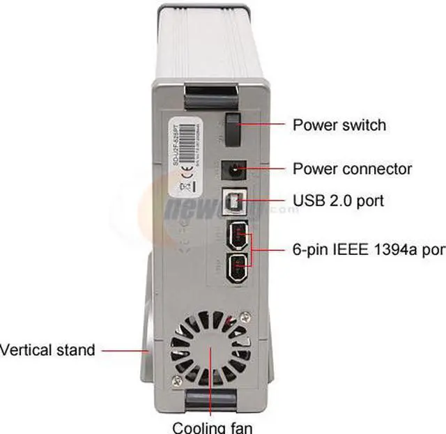 Alt view image 2 of 4 - SYBA SD-U2F-525PT Aluminum 5.25" IDE USB 2.0, IEEE Std 1394-1995 and IEEE 1394a -2000 External Enclosure