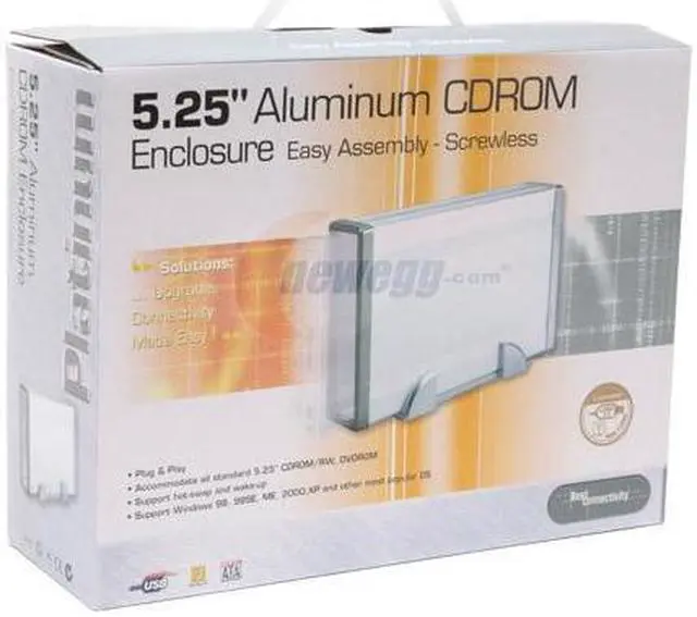 Alt view image 4 of 4 - SYBA SD-U2F-525PT Aluminum 5.25" IDE USB 2.0, IEEE Std 1394-1995 and IEEE 1394a -2000 External Enclosure