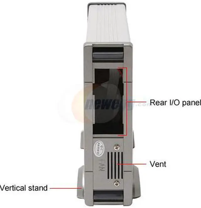 Alt view image 2 of 4 - SYBA SD-U2F-35PT Aluminum 3.5" IDE USB & 1394 External Enclosure