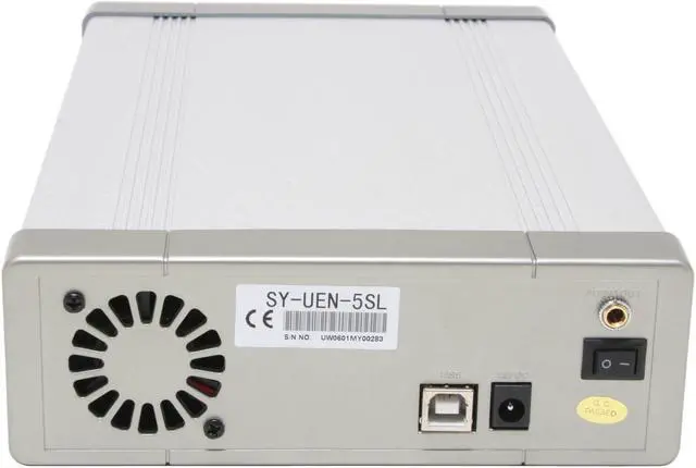 Alt view image 2 of 4 - SYBA SY-UEN-5SL 5.25" USB2.0 Aluminum External Enclosure, Big Cooling Fan, Support 3.5" HDD