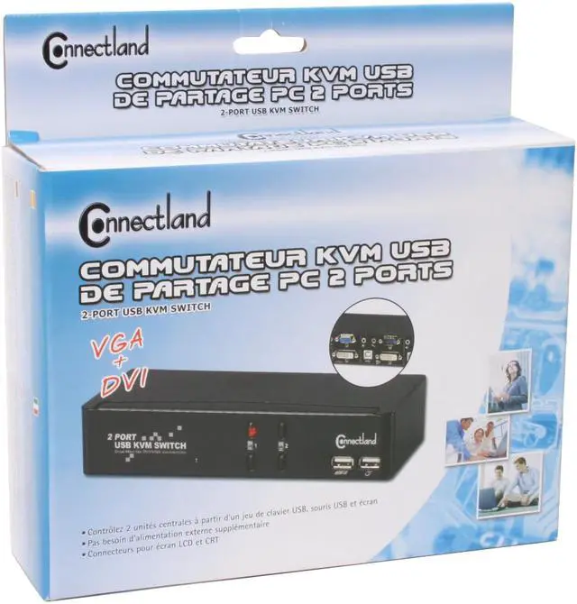 Alt view image 8 of 8 - SYBA CL-KVM-281 2-Port USB KVM Switch