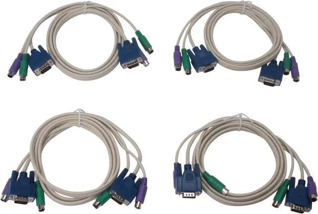 Alt view image 7 of 9 - SYBA SY-KVM-4P 4 Ports PS/2 KVM Switch