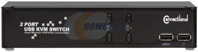 Alt view image 2 of 5 - Connectland CL-KVM20028 2-Port USB KVM Switch