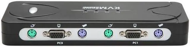 Alt view image 4 of 6 - SYBA SY-KVM22002 4-Ports PS/2 KVM Switch